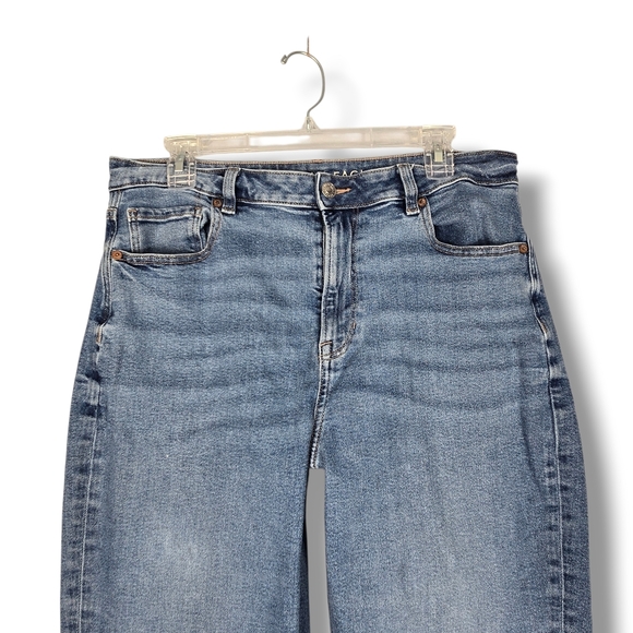 American Eagle High Rise Mom Jean Relaxed Fit Tapered 29" L Size 14 Long 14L - Picture 4 of 13